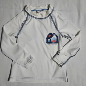 Boy's REI CO-OP Size XXS (4-5) White Graphic Logo Swim Long Sleeve Top - Picture 1 of 9