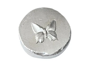 BeKo Edelmetalle 10 Gramm Rundbarren 999 AG Schmetterling Butterfly High Relief - Bild 1 von 2