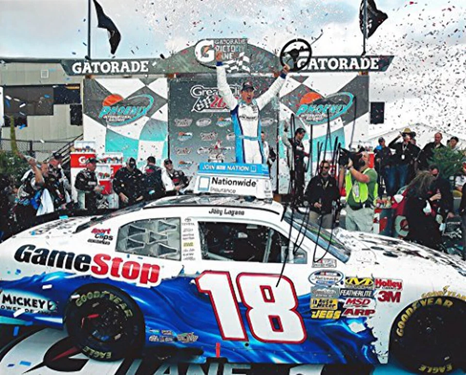 Autografiado 2012 Joey Logano #18 Gamestop Racing Phoenix Win Grandes Clips 200 (Vi Foto 1 de 1