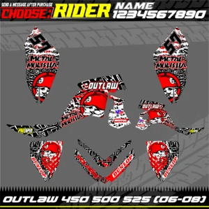 polaris OUTLAW 450 500 525 (2006-2008) graphics decals stickers ATV WRAP QUAD - Picture 1 of 2