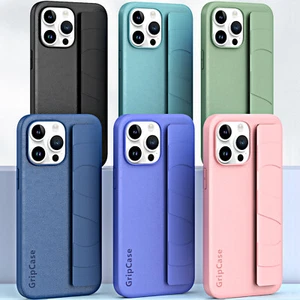 For iPhone 15 14 13 Pro Max Anti-Slip Rubber Wristband Holder Shockproof Case - Photo 1 sur 14