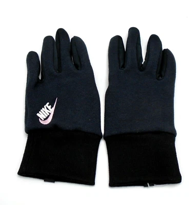 Guantes Nike Club Fleece Tech juveniles medianos negros/rosa espuma Foto 1 de 4