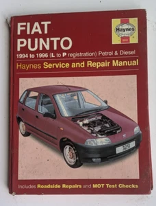 Haynes Manual Fiat Punto MK1 1994 to 1996 (L to P reg) Petrol & Diesel Models - Picture 1 of 2