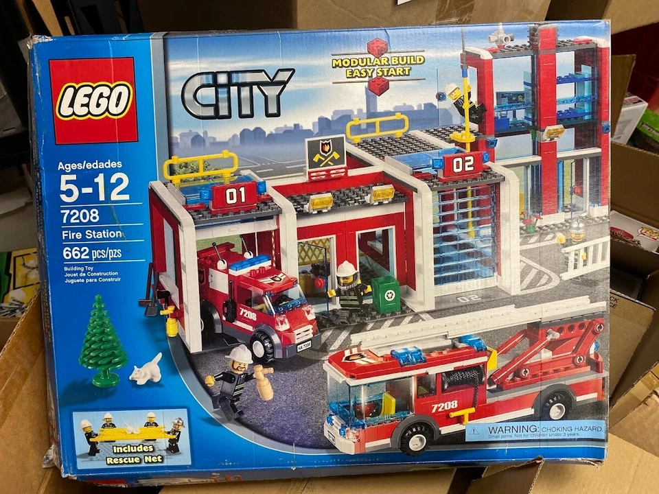 LEGO City Fire Station (7208) Fire Truck Rescue Open Box NEW - Image 1 of 1