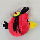 RARE Bootleg Jamaican Jamaica Rasta Red Angry Birds Stuffed Plush w Dreadlocks