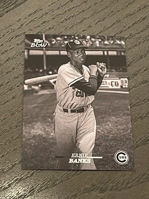2024 Topps Black and White Topps Vault Ernie Banks #106 Chicago Cubs SP - Image 1 of 2