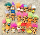 Vintage Troll Dolls Mixed Lot of 22 Different Types And Sizes