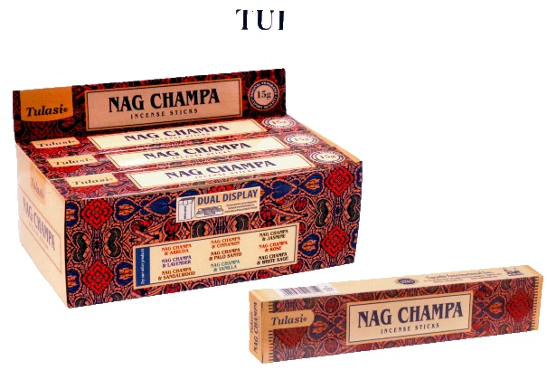 Tulasi Nag Champa Delights Original  incense sticks  [12 Pack of 15 stick] 180 - Image 1 of 1