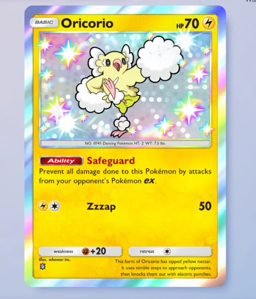 Pokemon TCG Pocket - Shiny Oricorio - 1 ⭐- Mega Rising - ENGLISH - Image 1 of 1