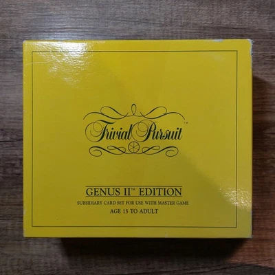 Trivial Pursuit Genius II Edition 1986 Subsidiary Card Set | Vintage Trivia - Image 1 of 4