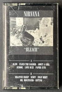 NIRVANA Bleach Sub Pop black U.S. cassette SP34a - Picture 1 of 19