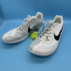 Nike Zoom Rival Distance Track Shoes Mens Size 13 White with Spikes, Tool - Picture 1 of 14