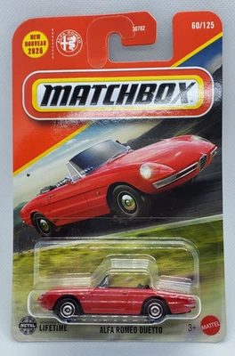 Caja de cerillas roja 67 Alfa Romeo Duetto #60 2025 Foto 1 de 2