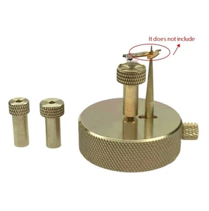 Supporto molla per capelli bilanciere regolabile base in ottone per strumento riparazione orologi - Foto 1 di 5