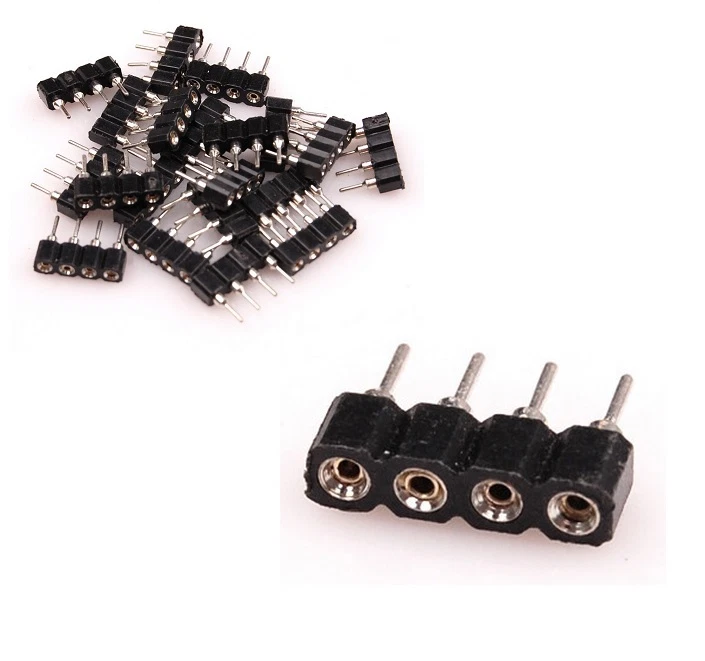 5 CONNETTORE cavo bobina LED RGB 4 PIN M/F controller MASCHIO FEMMINA striscia  - Immagine 1 di 1