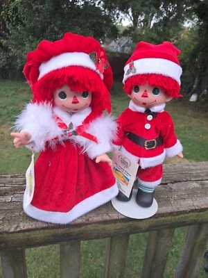 Muñecas de Navidad Adorables Precious Moments Raggedy Ann & Andy  Foto 1 de 4