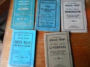 Geographia Road Atlas / Route Guide around cities 1930's - Picture 1 of 8