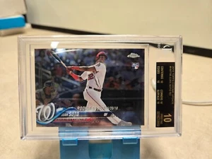 JUAN SOTO 2018 TOPPS CHROME HMT98 RC ROOKIE BGS 10 PRISTINE BLACK LABEL - Picture 1 of 4
