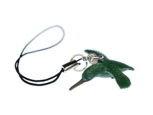Colibri Téléphone Miniblings 30mm Déco Portable Caoutchouc Oiseau Vert Animaux - Photo 1 sur 5