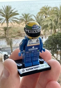 Ayrton Senna 1994 F1 Williams Fw Minifigure Car Blue Suit - Foto 1 di 2