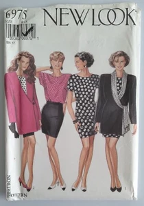 SIMPLICITY #6975 MISSES SIZES 8-18 DRESS JACKET TOP & SKIRT PATTERN UNCUT - Picture 1 of 3