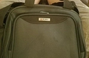 Laptop Case Brief Bag by TAG Navy Blue/Blk trim NWOT - Picture 1 of 3