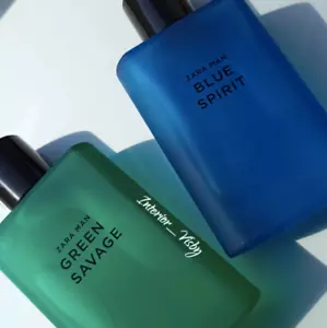 ZARA Man Green Savage & Blue Spirit EDT Duo Set 2 x 90 ml Brand New & Sealed - Picture 1 of 3