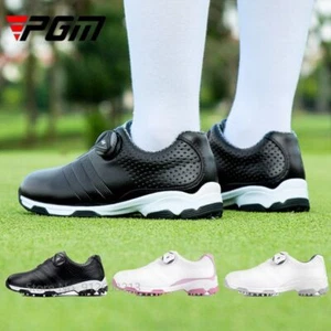 PGM Women Waterproof Golf Training Sneaker Non-Slip Rotating Buckle Fixed Spike - Picture 1 of 16