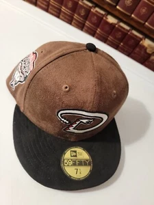 x PS Reserve Pink Mocha Suede Diamondbacks 59Fifty Fitted 7 1/4 - Picture 1 of 4