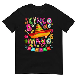 Cinco De Mayo For Men Women Kids Mexican Fiesta 5 De Mayo T-Shirt - Picture 1 of 17
