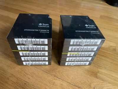 10 x Cartucho de limpieza Storagetek T10000 T2 Sun / Oracle NUEVO / Sin usar Foto 1 de 2