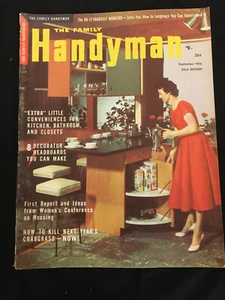 The Family Handyman Magazine 32nd Edition VINTAGE Sept. 1956 Vol. 6 No. 4 - Imagen 1 de 9