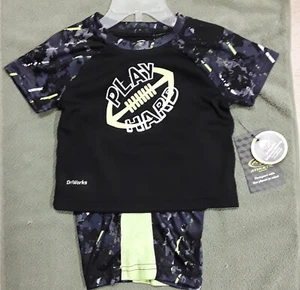 NEW Athletic Works Infant Baby Toddler 2-Pc Camo Short Shirt Outfit Set Sz 12 Mo - Picture 1 of 2