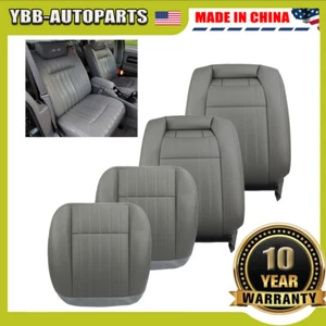 For 1994 1995 1996 Chevy Impala SS Driver & Passenger Leather Seat Cover Gray - Picture 1 of 24