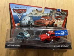 DISNEY PIXAR CARS PROFESSOR Z TYLER GREMLIN 2 PACK - Picture 1 of 2