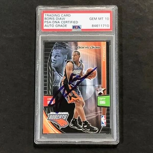 2009-10 Adrenalyn XL #75 Boris Diaw Signed Card AUTO 10 PSA Slabbed Bobcats - Picture 1 of 2