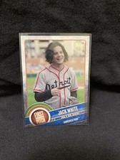 JACK WHITE 2015 TOPPS FIRST PITCH INSERT CARD DETROIT TIGERS WHITE STRIPES
