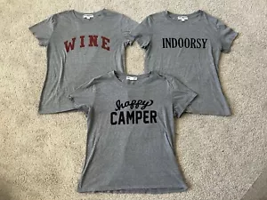 Lot 3 Suburban Riot Women's Crewneck Short Sleeves Graphic T-Shirt Size XS/M - Picture 1 of 7