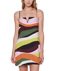 Sanctuary 299263 Women Float On Printed V-Wire Cover-Up Dress Size M