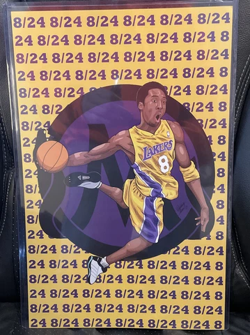 Kobe Bryant Poster 16x10 Los Angeles Lakers Mamba Dunking NBA 24 8 Cover