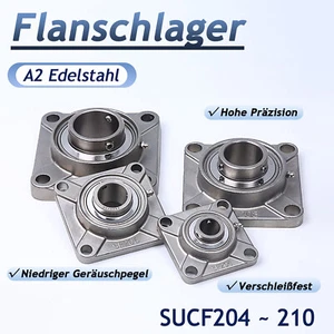 Stainless Steel Gland Bearing/Gland Bearing Unit SUCF 204-210/20~60mm Shaft Diameter - Picture 1 of 8