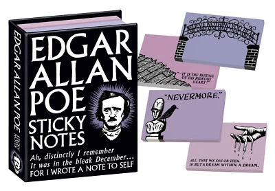 UPG Edgar Allan Poe Sticky Notes Notepads