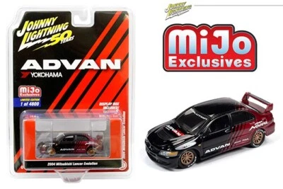 Johnny Lightning Mitsubishi Lancer Evolution ADVAN YOKOHAMA Diecast Car Model - Image 1 of 4