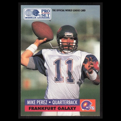 Mike Perez #65 1991 Pro Set WLAF Frankfurt Galaxy Football Card NFL NM - Image 1 of 3