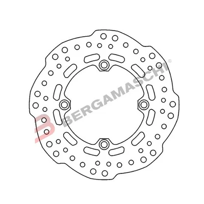 Disco freno posteriore Africa Twin 1000 16-17 Ferodo FD046900 HONDA 43251MJPG51 - Immagine 1 di 4