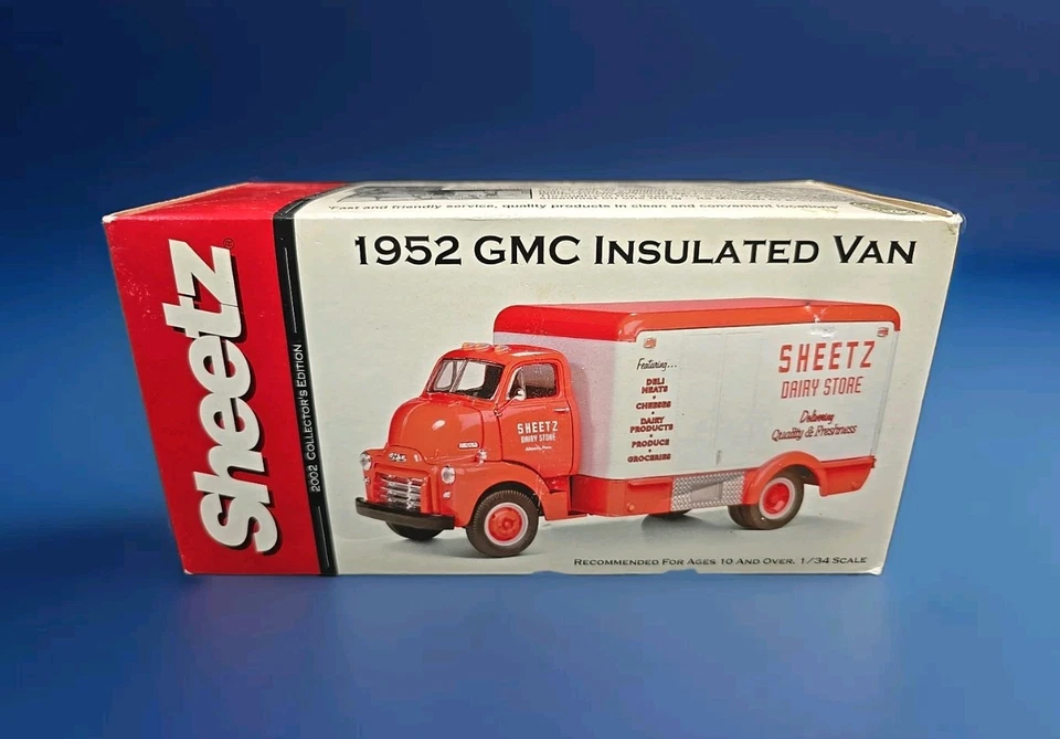 2002 1st First Gear 1952 Sheetz GMC Insulated Van Truck 1 34 1/34 Scale Diecast