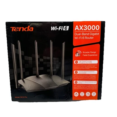 Tenda RX12 Pro WLAN-Router Wi-Fi 6, AX3000, Dual-Band 2,4/5 GHz, Gigabit-WAN/LAN - Bild 1 von 4