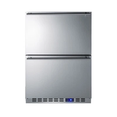 Summit SPFF51OS2D Stainless Steel 24 Built-In Outdoor 2-Drawer Freezer - Image 1 of 3