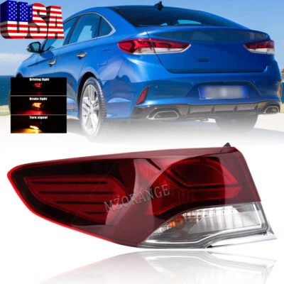 Rear Tail Light Lamp Left Driver Outer Brake W/bulb For Hyundai Sonata 2018 2019 - Image 1 of 4