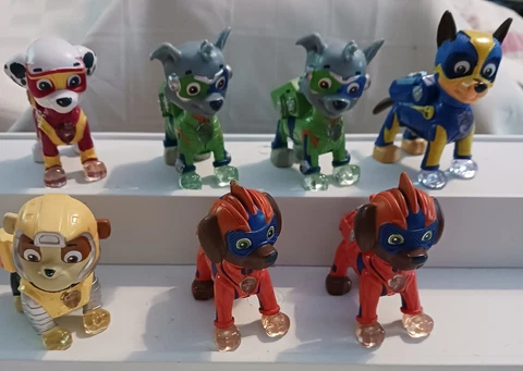 PAW PATROL Mighty Pups light Up Figures X 7 TESTED Cover